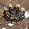 Scrolled Iron 10 Light Chandelier