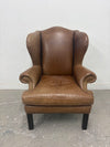 Drexel Heritage Leather Wingback Chair