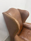 Drexel Heritage Leather Wingback Chair