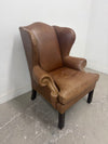 Drexel Heritage Leather Wingback Chair