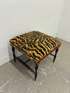 Tiger Print Ottoman