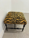 Tiger Print Ottoman