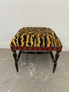 Tiger Print Ottoman