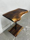 Handmade Walnut Live Edge Side Table