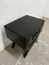 Faux Leather Accent Table