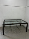 Metal & Glass Dining Table