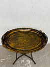 Metal Bird Bath Accent Table