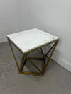 Metal & Marble Side Table