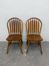 Set of 2 Oak Dining Chairs