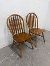 Set of 2 Oak Dining Chairs