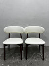 Set of 2 Faux Leather Dining Chairs