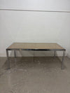 Milo Baughman Glass and Cane Dining Table