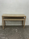 Raffia Wrapped Console Table