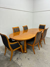 Hickory White Biedermeier Dining Set