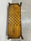 Vintage Tray Sofa Table with Chess Board Top