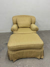 Upholstered Chair & Ottoman