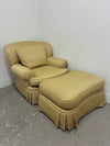 Upholstered Chair & Ottoman
