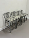 Crate & Barrel Delta Aluminum Bar Chairs