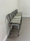 Crate & Barrel Delta Aluminum Bar Chairs
