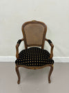 Louis XV Caned Accent Chair