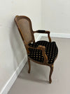 Louis XV Caned Accent Chair