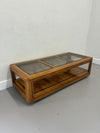 Glass & Oak Coffee Table