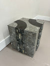 Brutalist Cube End Table