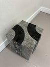 Brutalist Cube End Table