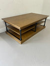 Tiered Wood Coffee Table