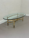Brass and Glass Coffee Table