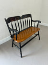 Vintage Hitchcock Deacon's Bench