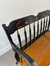 Vintage Hitchcock Deacon's Bench