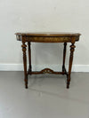 Antique Accent Table with Floral Marquetry