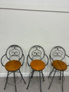 Timeless Wrought Iron "Ranfurlie" Swivel Bar Chairs