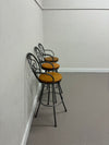 Timeless Wrought Iron "Ranfurlie" Swivel Bar Chairs