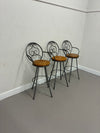 Timeless Wrought Iron "Ranfurlie" Swivel Bar Chairs