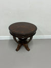 Round Mahogany End Table
