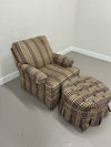 Ethan Allen Recliner & Tufted Ottoman