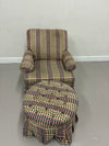 Ethan Allen Recliner & Tufted Ottoman