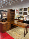Hekman Partners Desk with Matching Cabinets and Hutch