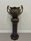 Cobalt Blue Pedestal Planter