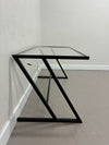 Glass & Metal Desk