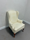 Damask Upholstered Wingback