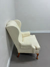 Damask Upholstered Wingback
