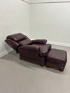 Hancock & Moore Recliner Chair & Ottoman