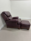 Hancock & Moore Recliner Chair & Ottoman