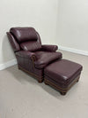 Hancock & Moore Recliner Chair & Ottoman