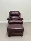 Hancock & Moore Recliner Chair & Ottoman