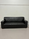 Black Leather Bench Couch