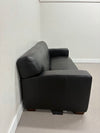 Black Leather Bench Couch